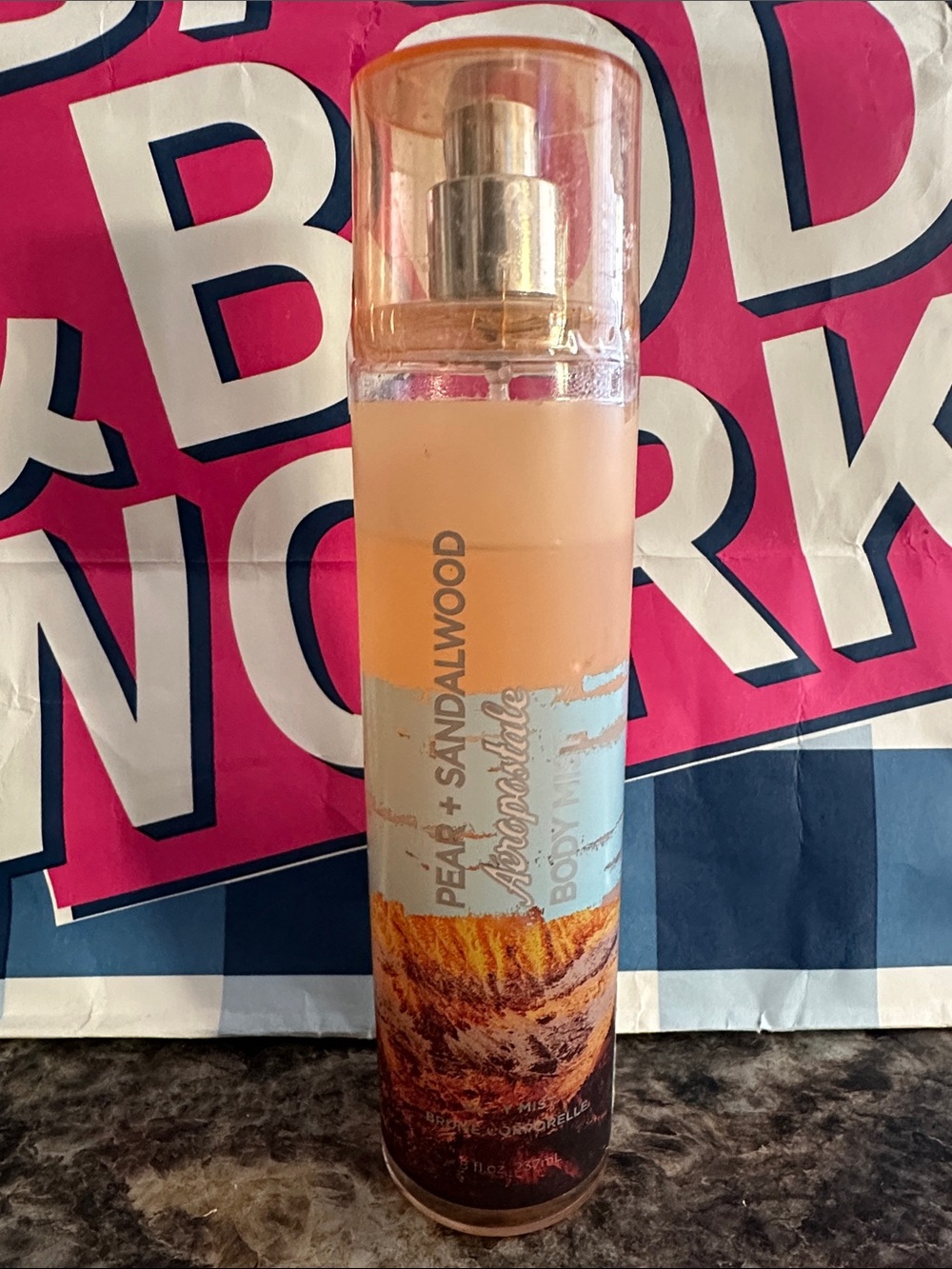 Aeropostale Peach in Soft Peach and Hot Pink Accents 80% full